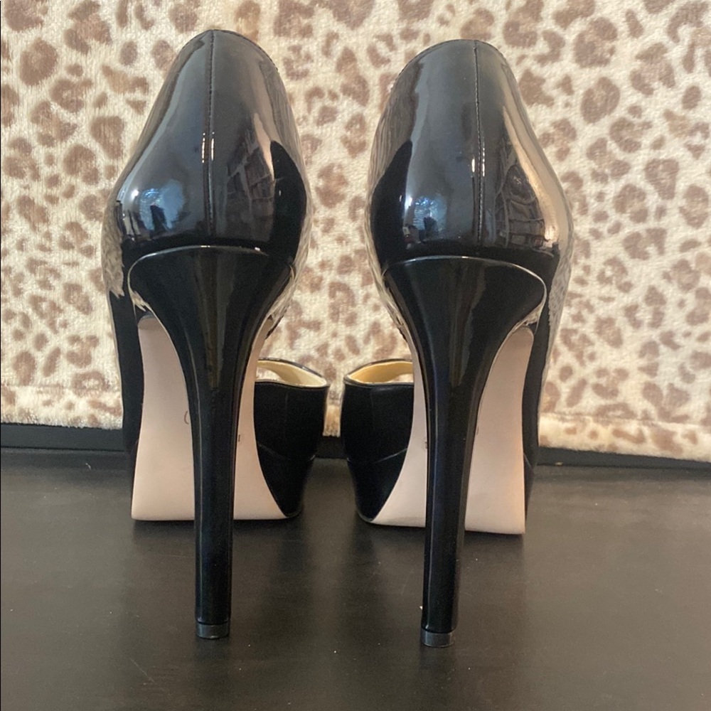 Jessica Simpson Martella Black D’Orsay Platform Heels Size 12